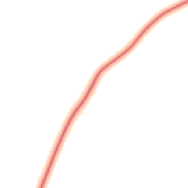 Daytime road noise heatmap for PE28 0BY