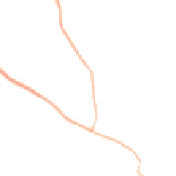 Night-time road noise heatmap for PE28 0DD
