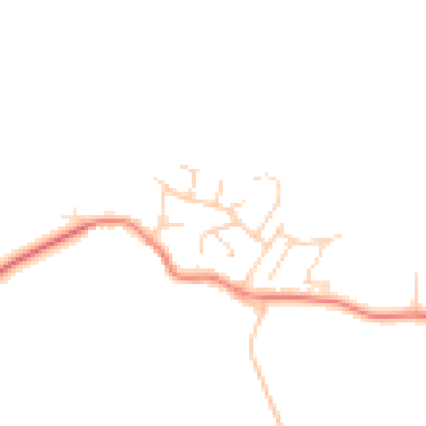 Daytime road noise heatmap for PE28 0DG