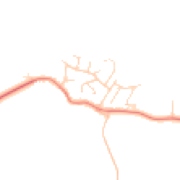 Daytime road noise heatmap for PE28 0DP
