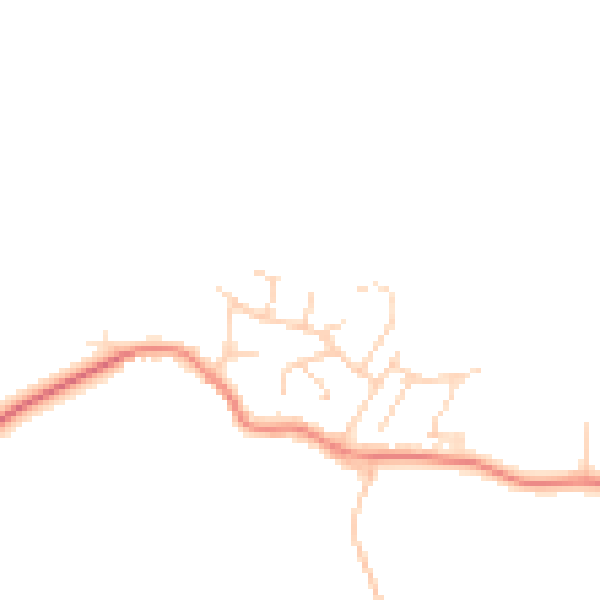 Daytime road noise heatmap for PE28 0DQ