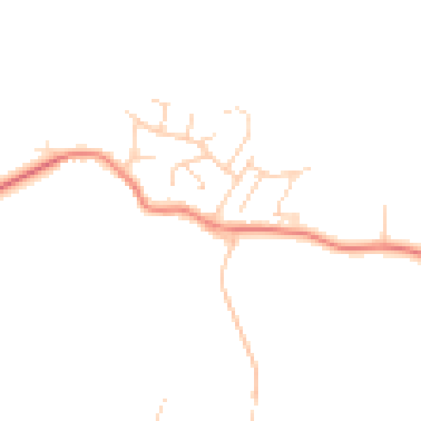 Daytime road noise heatmap for PE28 0DR