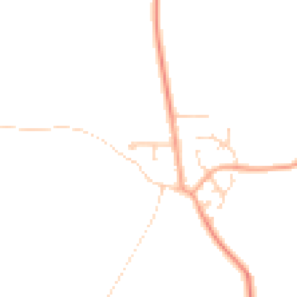 Daytime road noise heatmap for PE28 0DZ