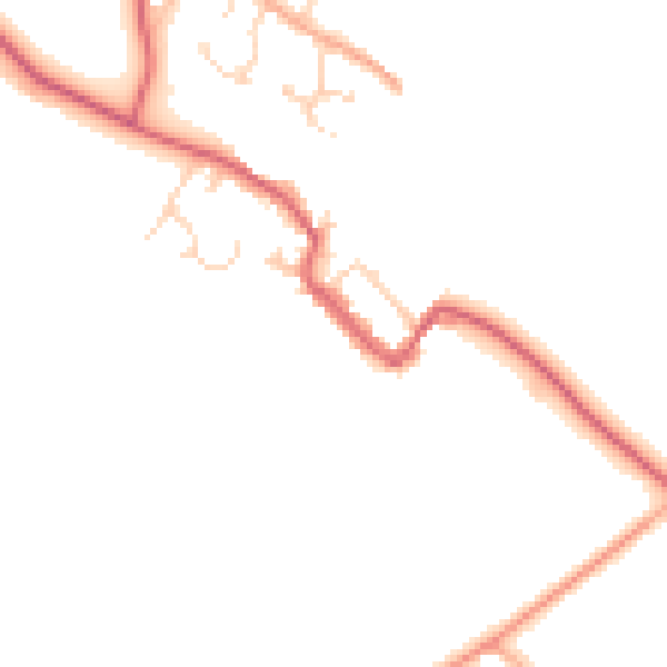 Daytime road noise heatmap for PE28 0HG
