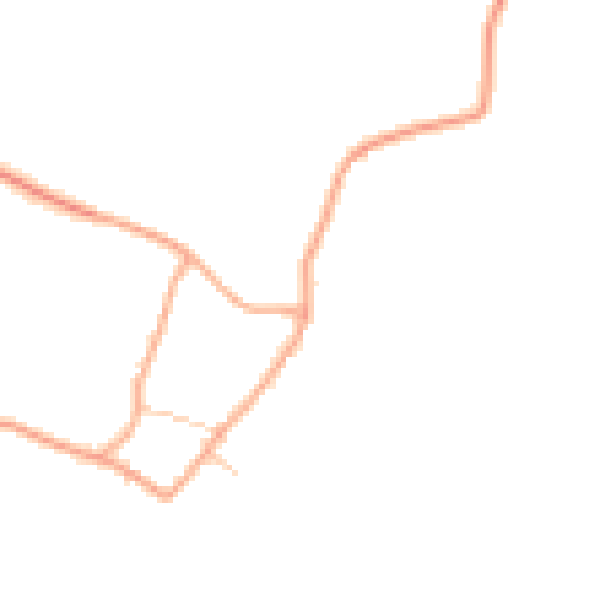 Daytime road noise heatmap for PE28 0LU