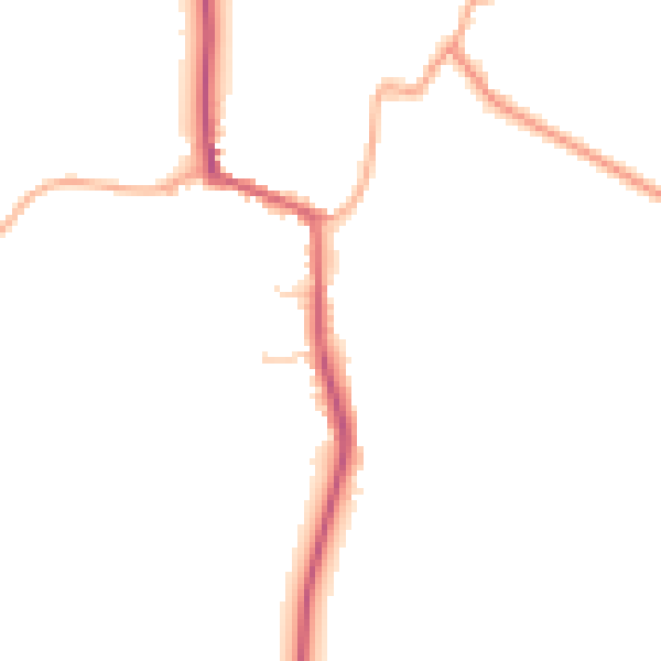 Daytime road noise heatmap for PE28 0PE