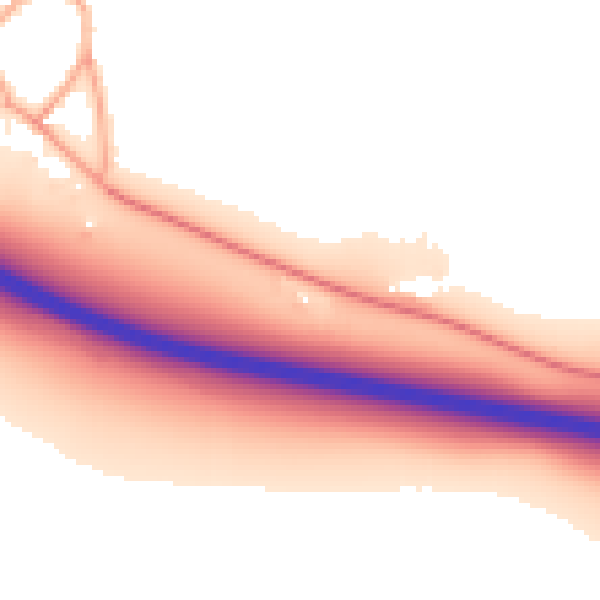 Daytime road noise heatmap for PE28 0QJ
