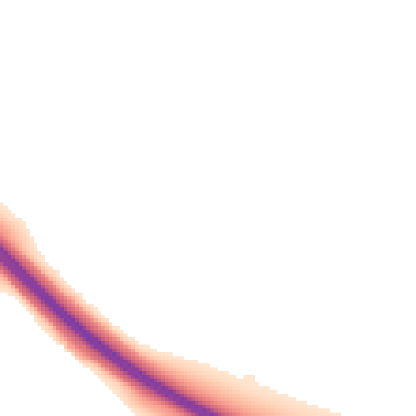 Night-time road noise heatmap for PE28 0QU