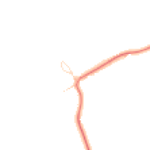 Daytime road noise heatmap for PE28 0TN
