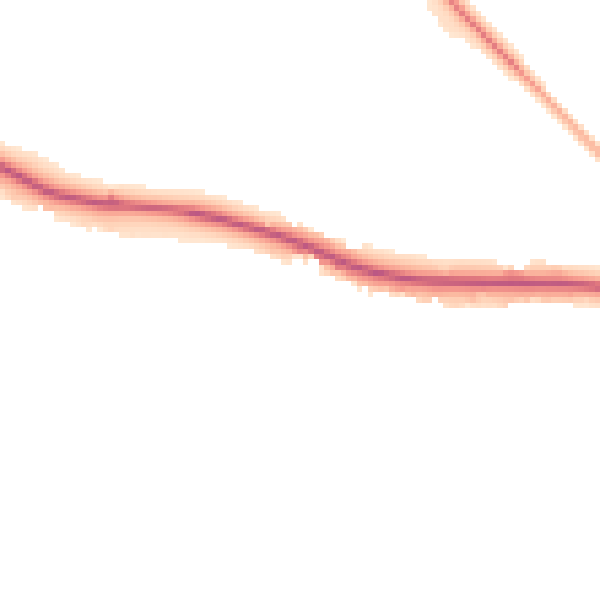 Night-time road noise heatmap for PE28 2BT