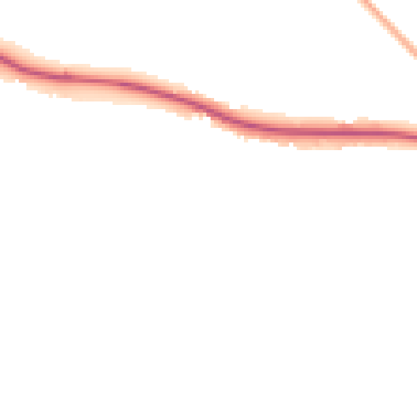 Night-time road noise heatmap for PE28 2DQ