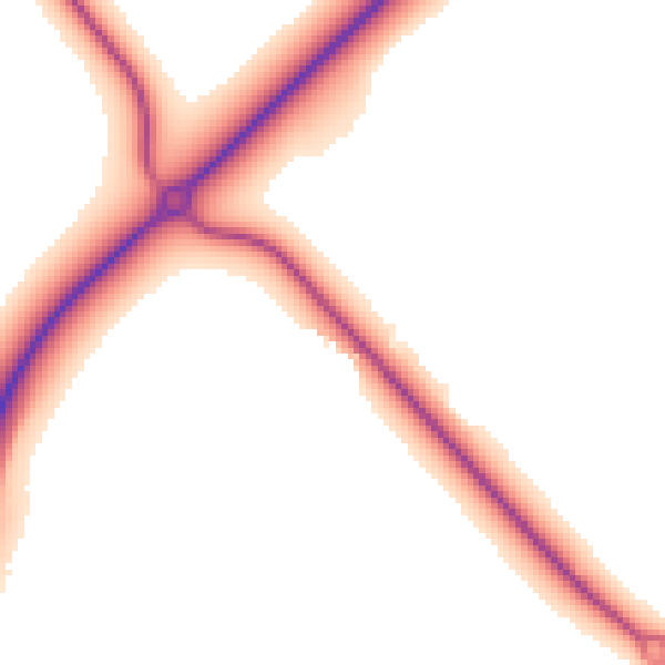 Daytime road noise heatmap for PE28 2DX