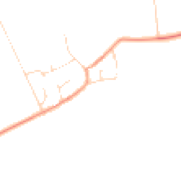 Daytime road noise heatmap for PE28 2FU