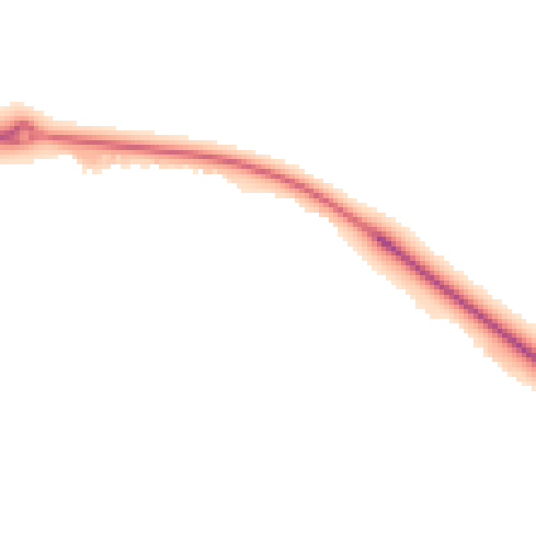 Night-time road noise heatmap for PE28 2GA