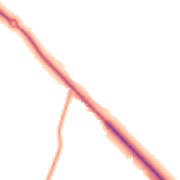 Daytime road noise heatmap for PE28 2HZ