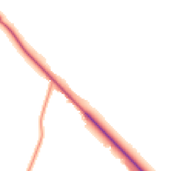 Daytime road noise heatmap for PE28 2JB