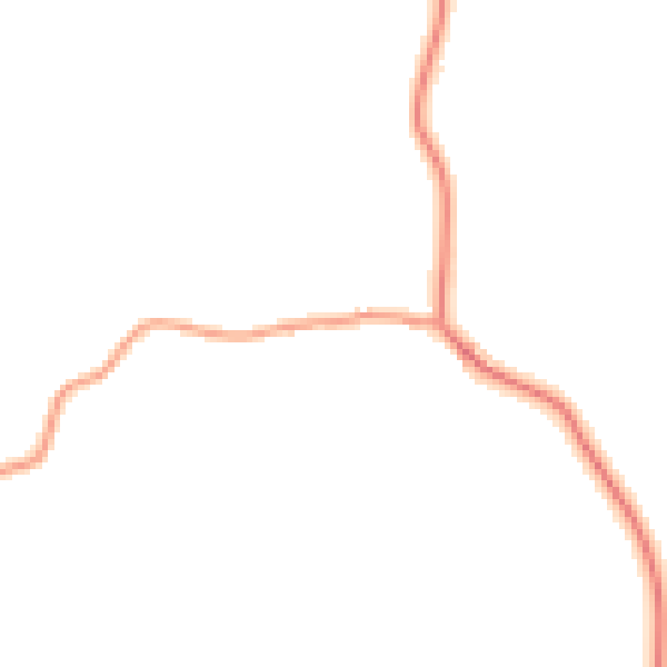 Daytime road noise heatmap for PE28 2NE