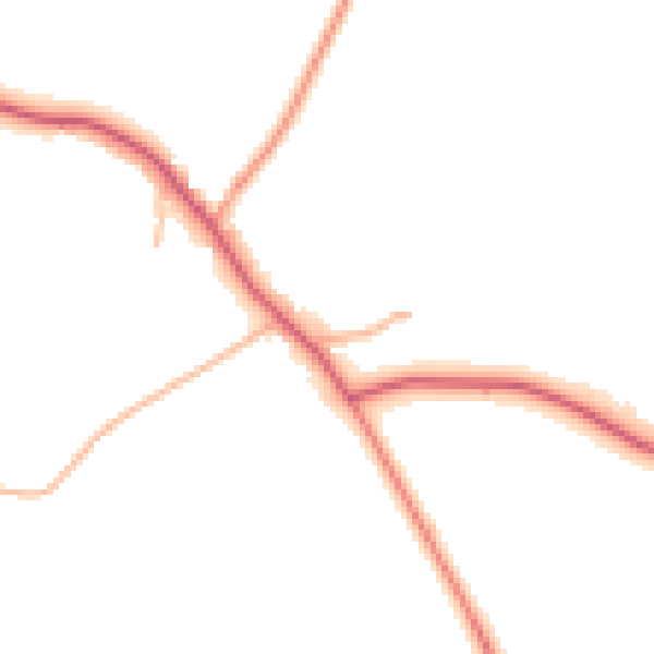 Daytime road noise heatmap for PE28 2PA