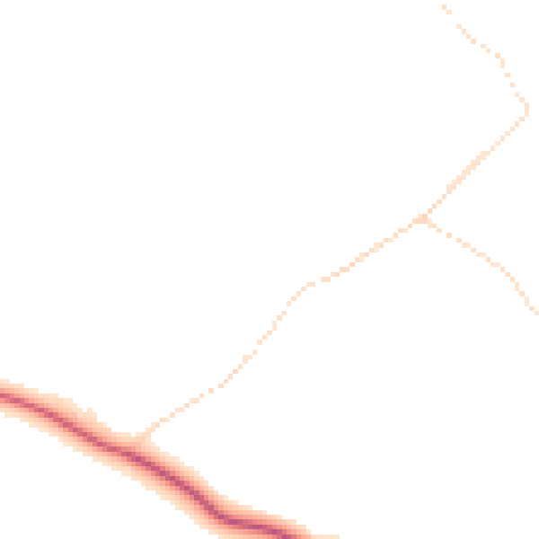 Daytime road noise heatmap for PE28 2PG