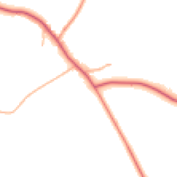 Daytime road noise heatmap for PE28 2PT