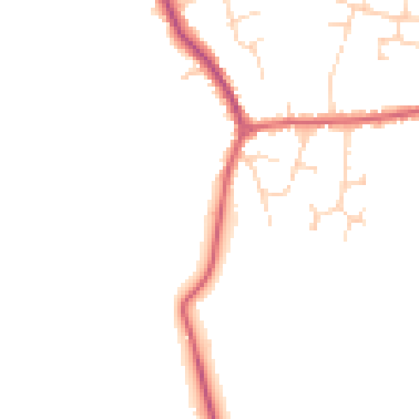 Daytime road noise heatmap for PE28 2RJ