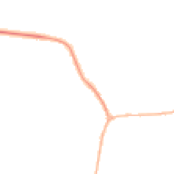 Night-time road noise heatmap for PE28 2RW