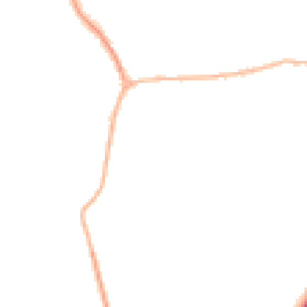 Night-time road noise heatmap for PE28 2TJ