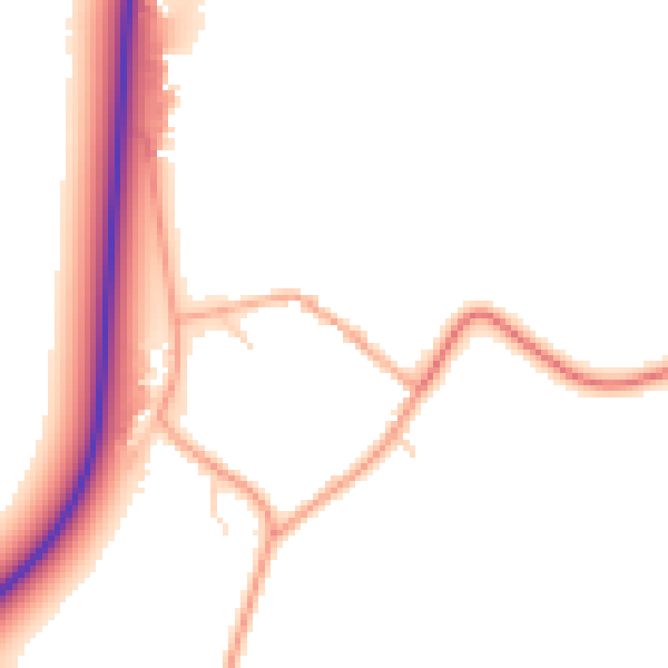 Daytime road noise heatmap for PE28 3AF