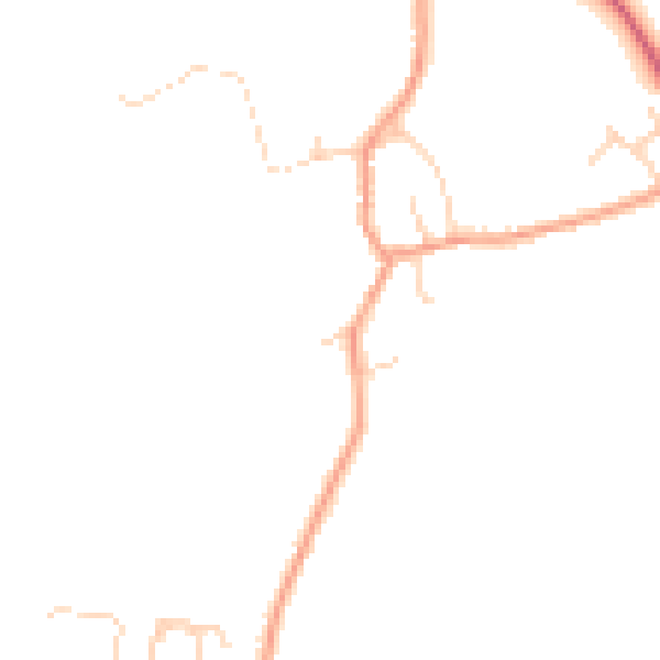 Daytime road noise heatmap for PE28 3BF