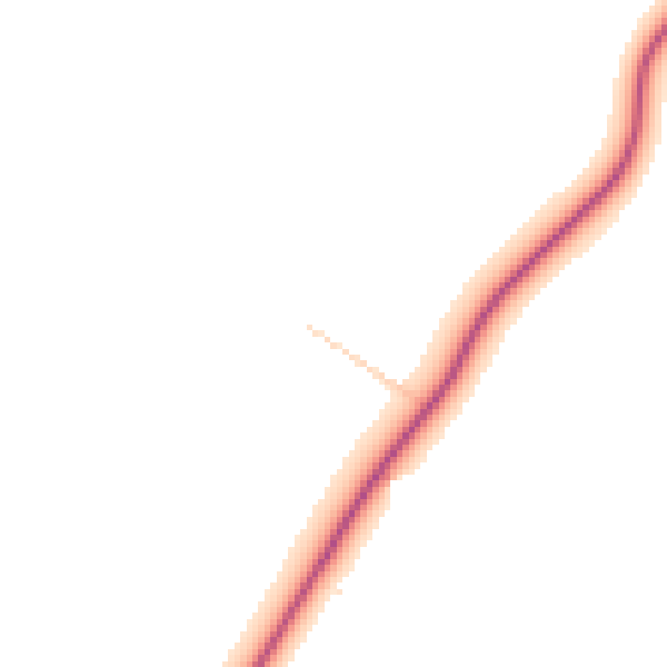Daytime road noise heatmap for PE28 3DT