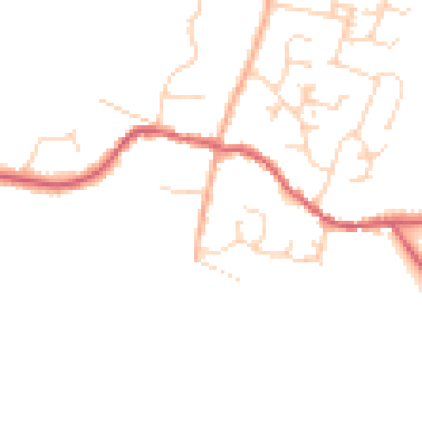 Daytime road noise heatmap for PE28 3EG