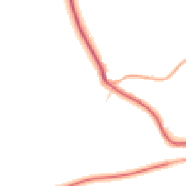 Daytime road noise heatmap for PE28 3FD