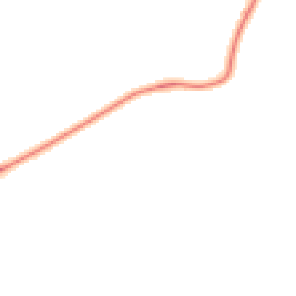 Night-time road noise heatmap for PE28 3FP