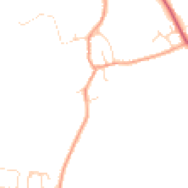 Daytime road noise heatmap for PE28 3FQ