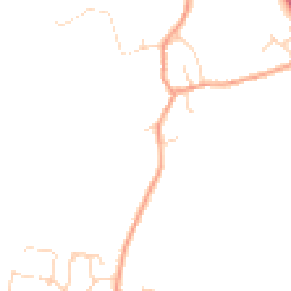 Daytime road noise heatmap for PE28 3FR