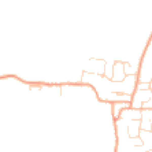Daytime road noise heatmap for PE28 3JH