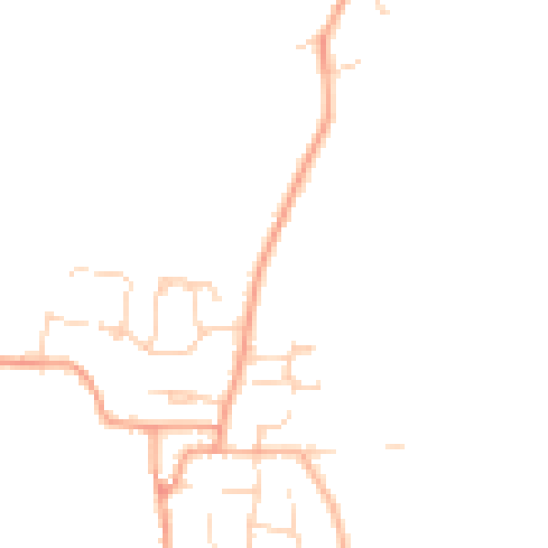 Daytime road noise heatmap for PE28 3LU