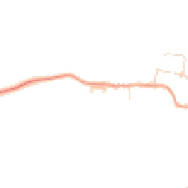 Daytime road noise heatmap for PE28 3NT