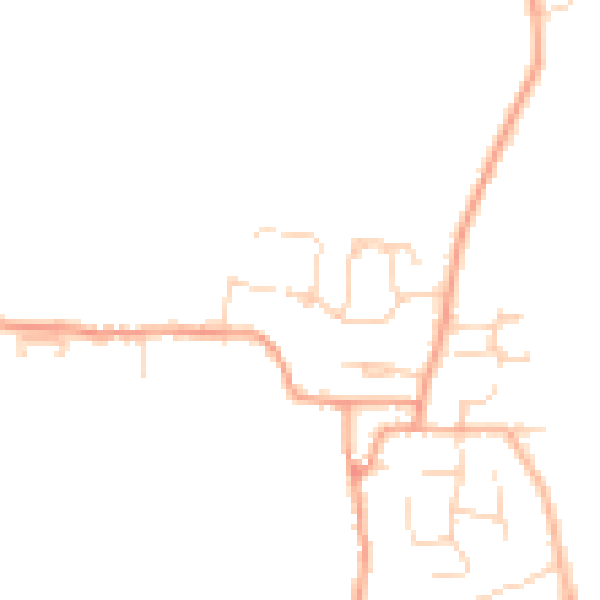 Daytime road noise heatmap for PE28 3XH