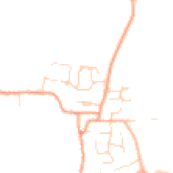 Daytime road noise heatmap for PE28 3XJ