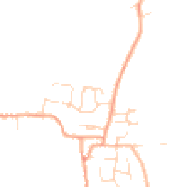 Daytime road noise heatmap for PE28 3XN