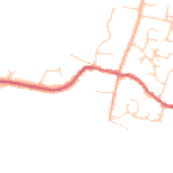 Daytime road noise heatmap for PE28 3YD