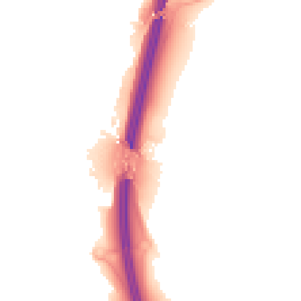Night-time road noise heatmap for PE28 4BF