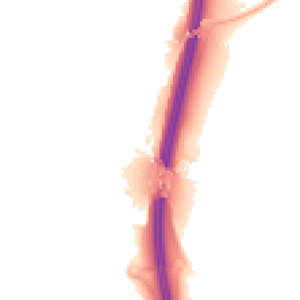 Night-time road noise heatmap for PE28 4DR