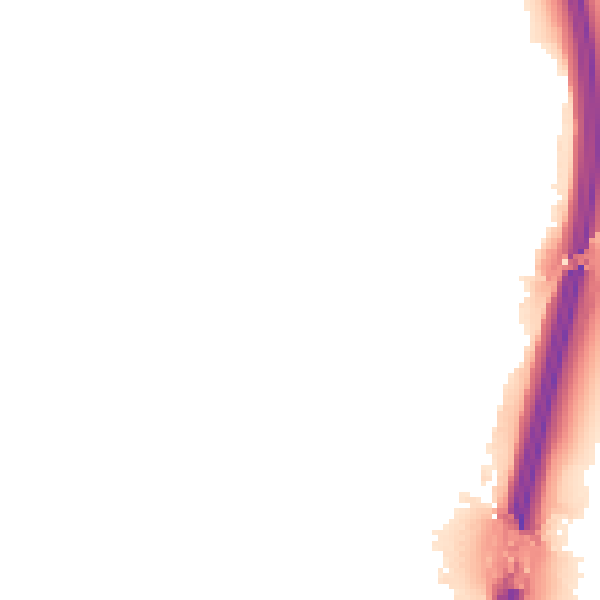 Night-time road noise heatmap for PE28 4DX