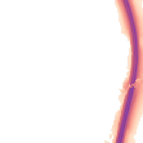 Night-time road noise heatmap for PE28 4DZ