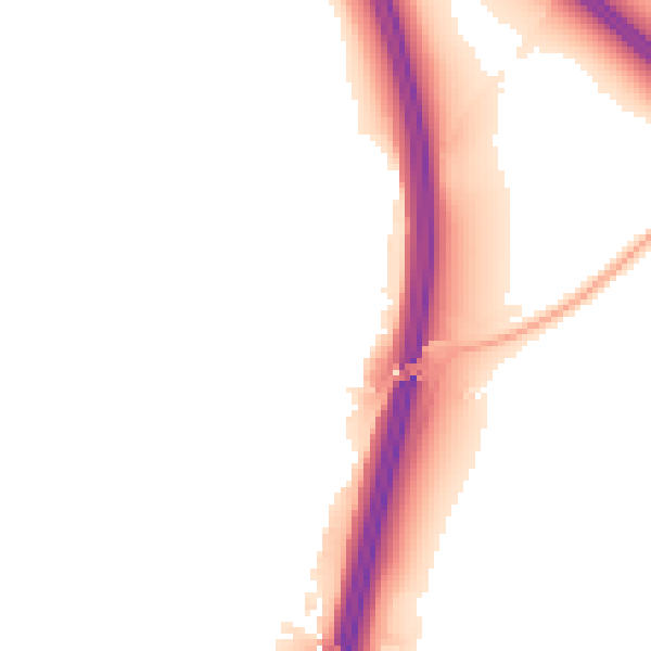 Night-time road noise heatmap for PE28 4EH