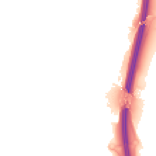 Night-time road noise heatmap for PE28 4EJ