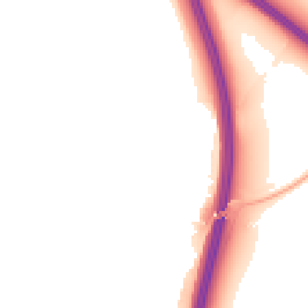 Night-time road noise heatmap for PE28 4EQ