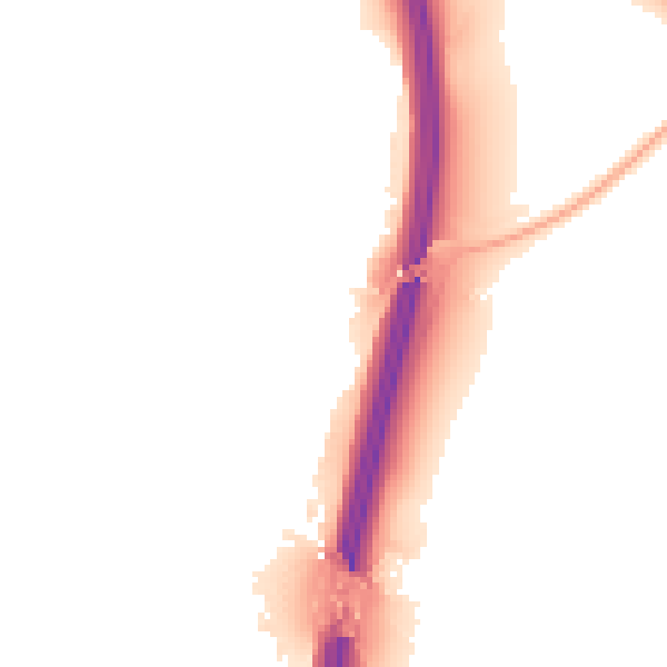 Night-time road noise heatmap for PE28 4EY